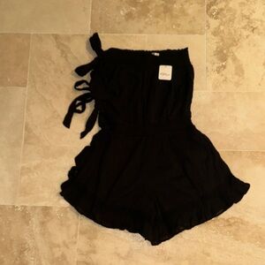 Free People Black Strapless jumper